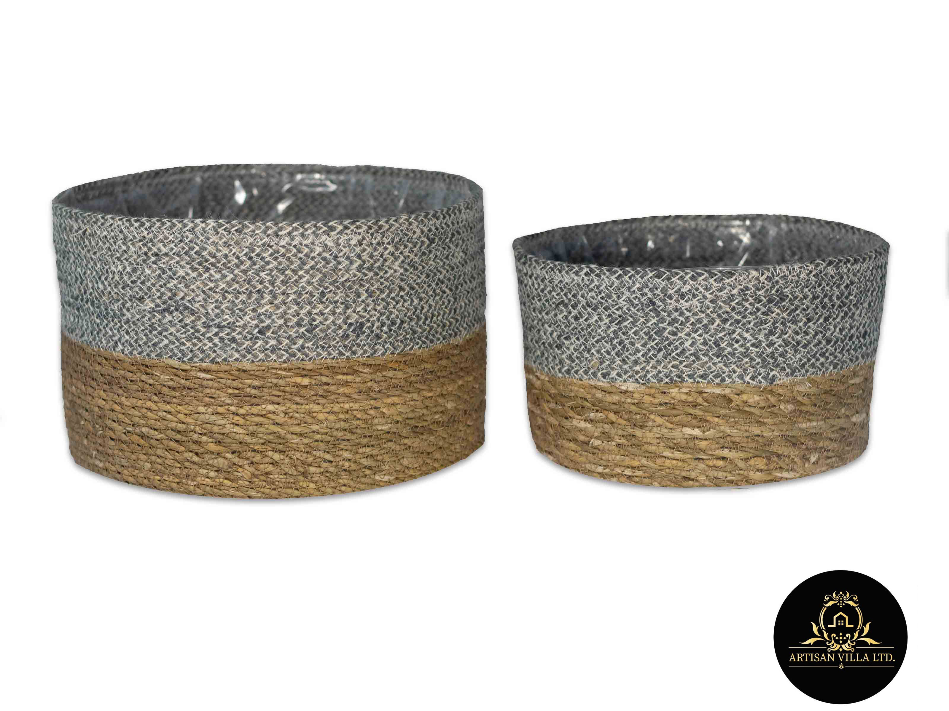 Seagrass Round Planter